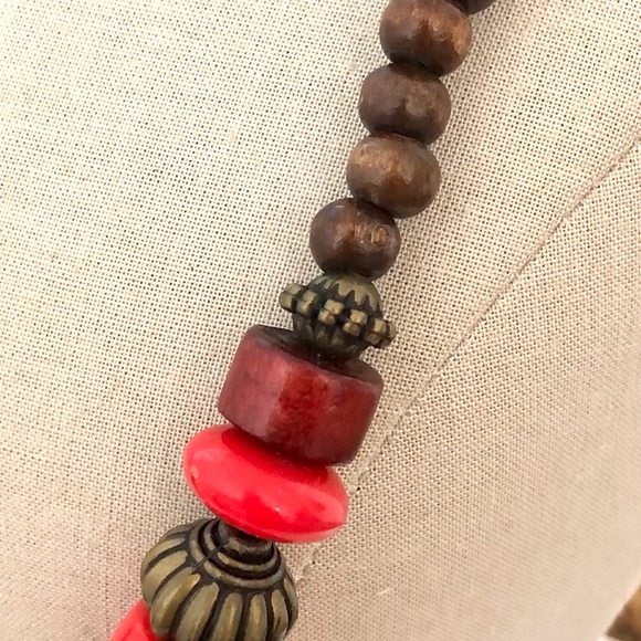 Vintage Wood Statement Jewelry Lot - Picture 4 of 10